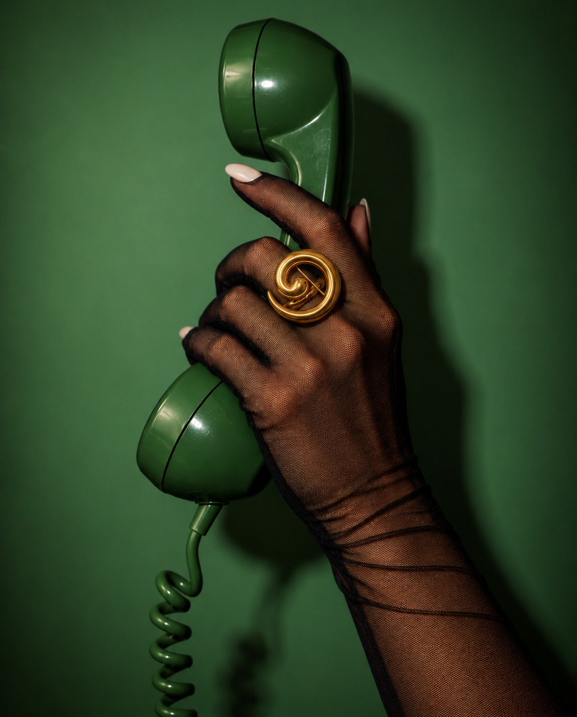 Spiral Out gold brooch